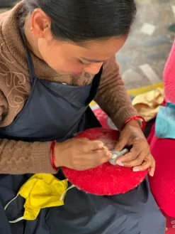 Én Gry & Sif Osterhase Filz groß Hot