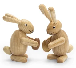 Jan Stephani Osterhasenpaar Eschenholz Best