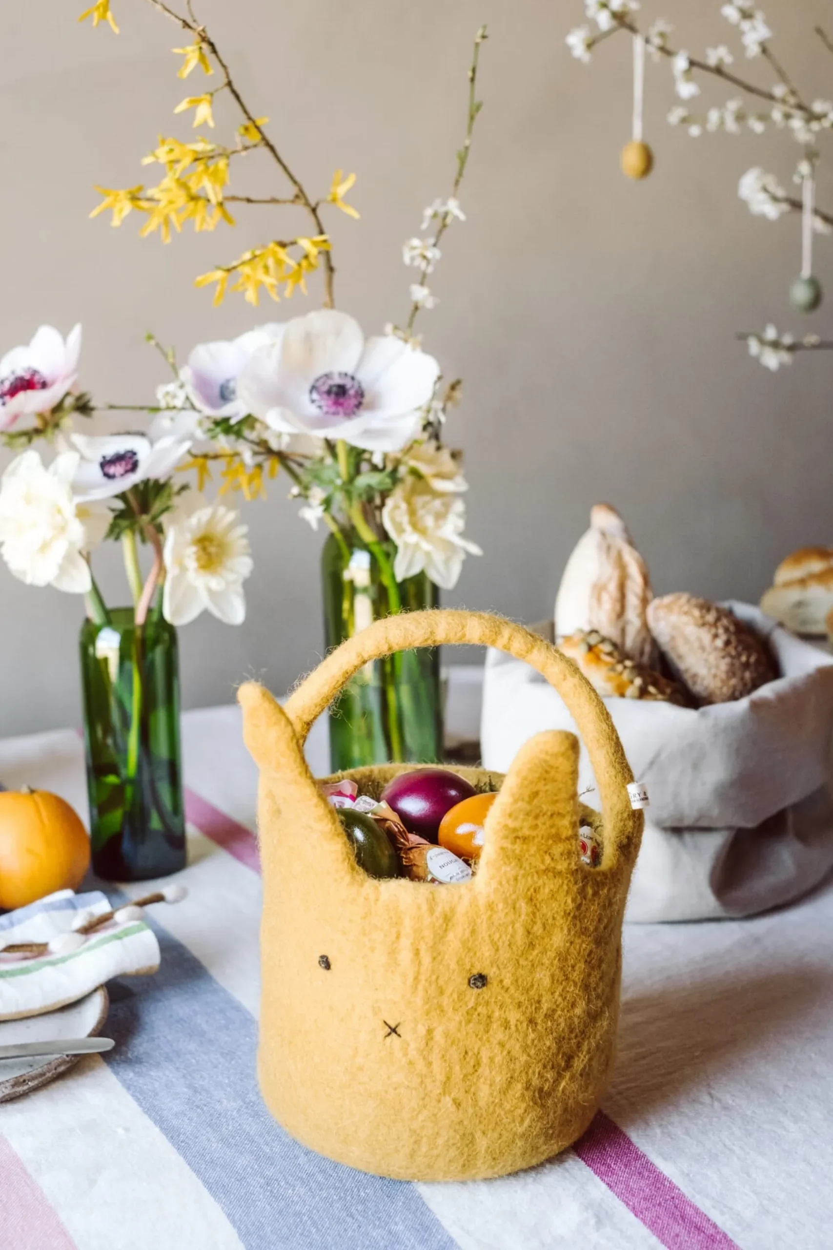 Én Gry & Sif Osterkörbchen Filz Gelb Outlet