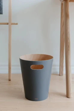 umbra Papierkorb Woodrow Grau