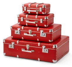 KAZETO spol Pappkoffer mit Holzleisten Sale