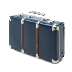 KAZETO spol Pappkoffer mit Holzleisten Blau Online