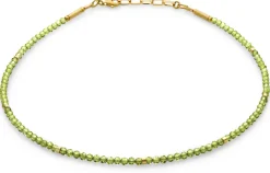 Maria Rzewuska Designerschmuck Peridot-Collier, Grün-Gold New