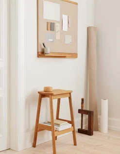 Form & Refine Pinnwand Eichenholz und Leinen Hot