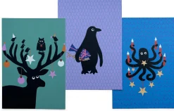 Postkarten-Set Tierische Weihnachten Discount