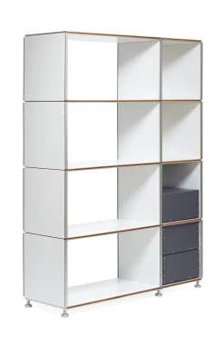 MAGAZIN Regalsystem 1Hoch3 - Plattenelement Weiß Outlet