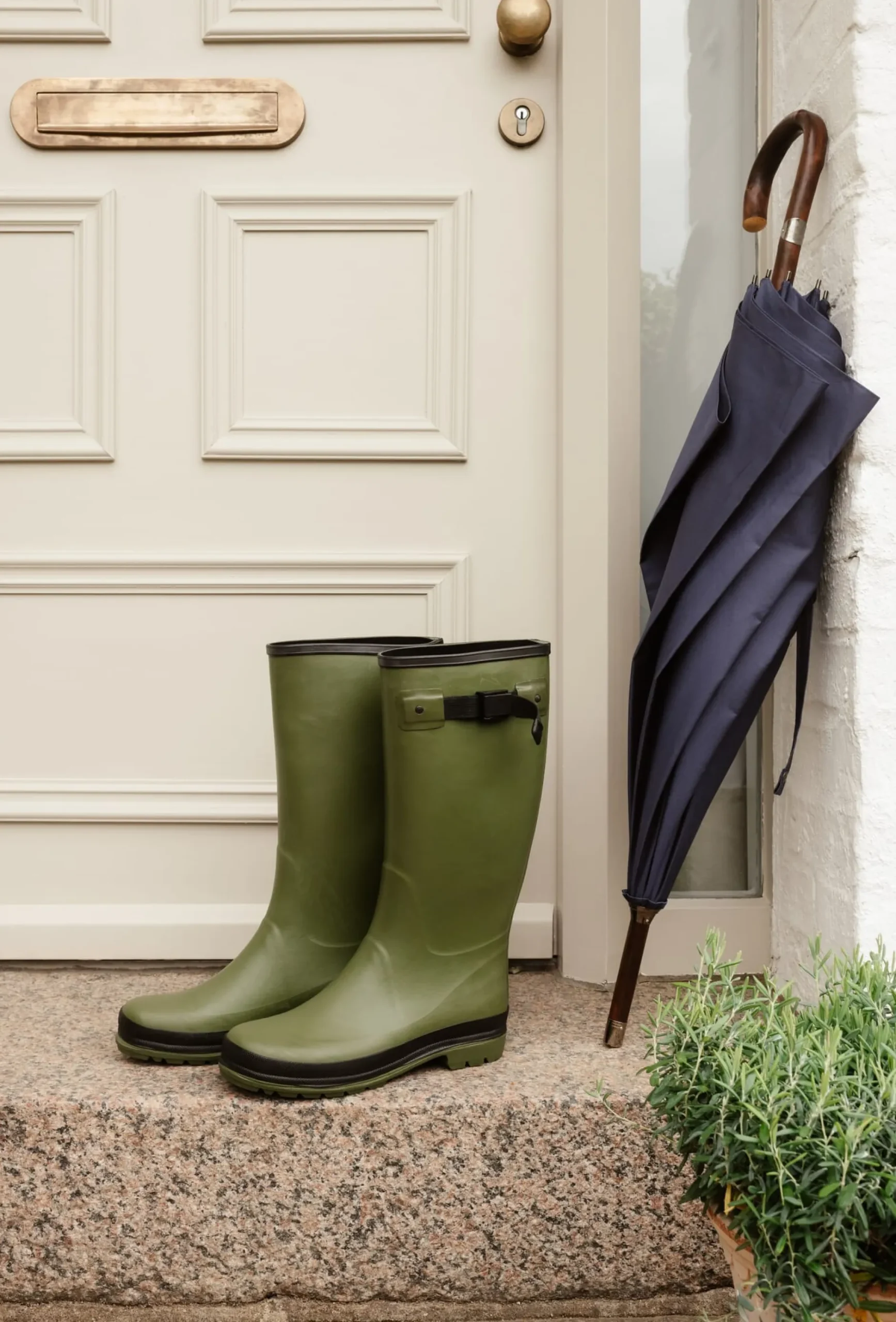 Doppler Regenschirm Kastanie Navy Discount