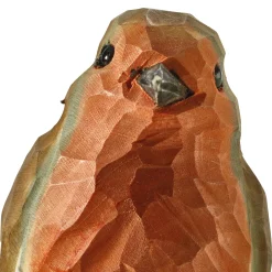 Wildlife Garden Rotkehlchen Lindenholz handgeschnitzt Clearance