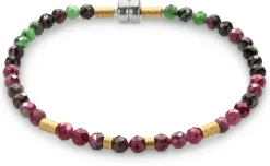 Maria Rzewuska Designerschmuck Rubin-Zoisit-Armband, Fuchsia-Grün Discount