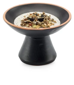 flora perpetua Räucherschale Standfuß Schwarz