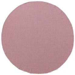 Leinenweberei Vieböck Runde Tischdecke rot-weiß kariert Hot