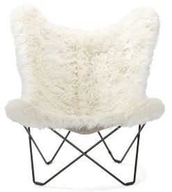 Cuero Design (S) Fledermaussessel Mariposa Islandschaf New