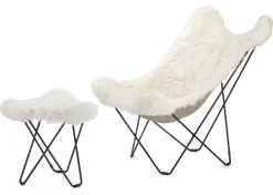 Cuero Design (S) Fledermaussessel Mariposa Islandschaf New