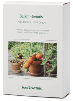 Manufactum Saatgut Gemüse anbauen auf dem Balkon