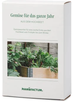 Manufactum Saatgut Gemüse anbauen im Hochbeet – für das ganze Jahr Discount