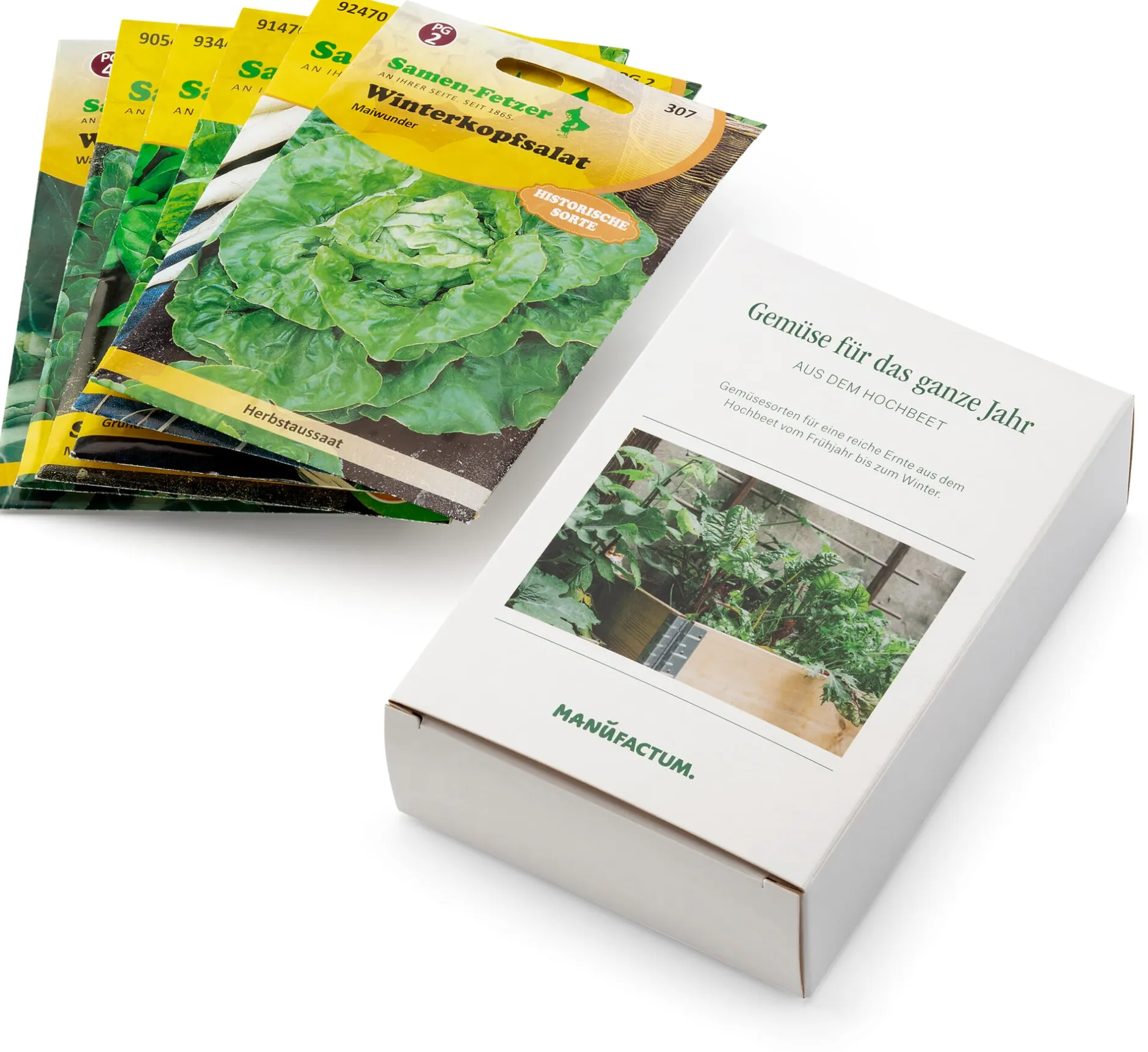 Manufactum Saatgut Gemüse anbauen im Hochbeet – für das ganze Jahr Discount