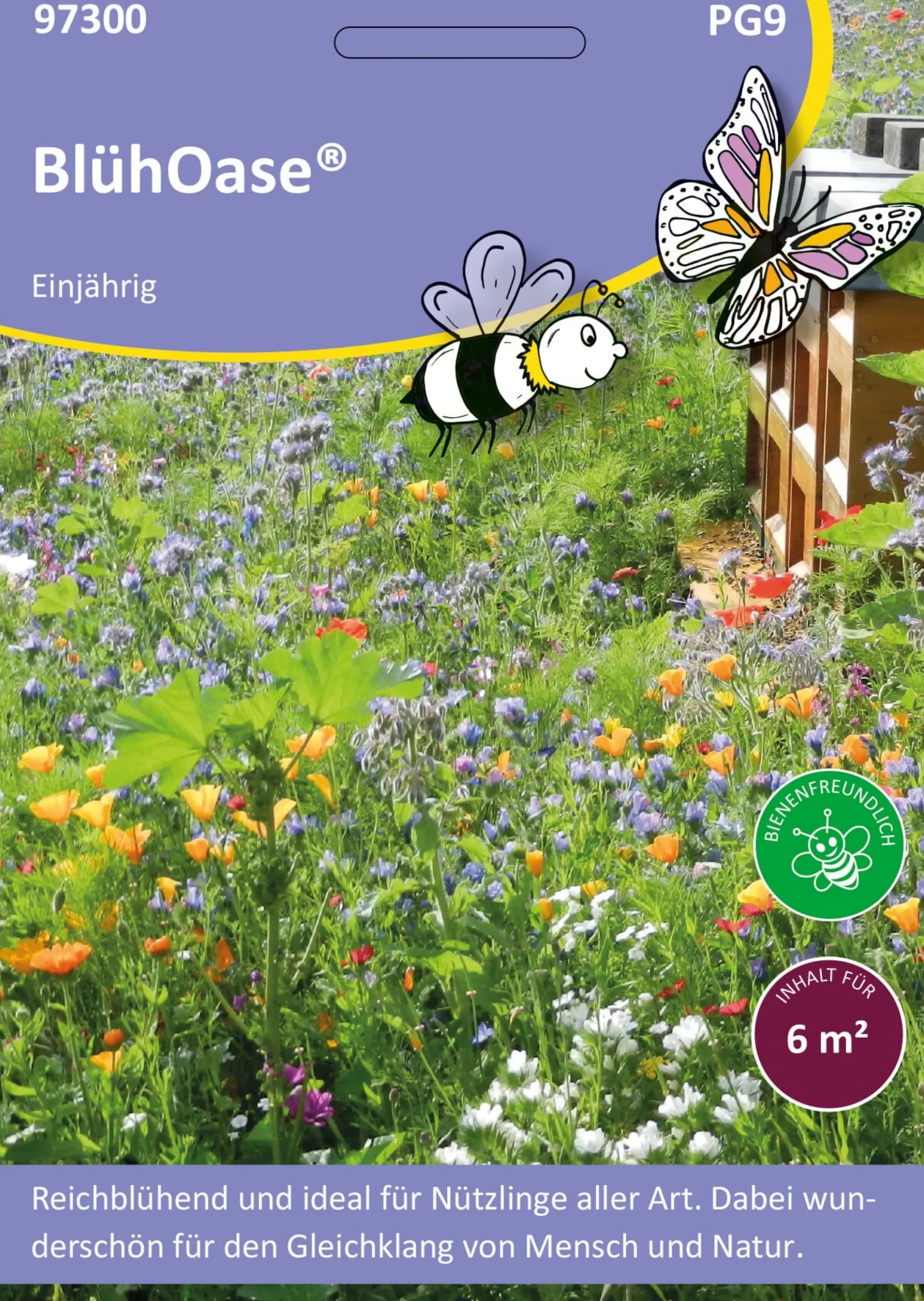 Samen-Fetzer Saatgutmischung Blumenwiese für Nutzinsekten ganzjährig Best