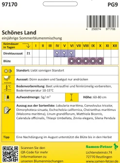Samen-Fetzer Saatgutmischung Sommerblumen aus dem Bauerngarten Hot