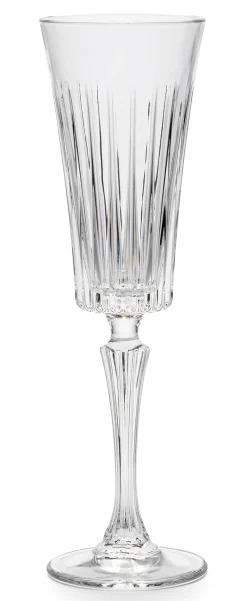 RCR Cristalleria Italiana Schaumweinkelch gerippt Outlet
