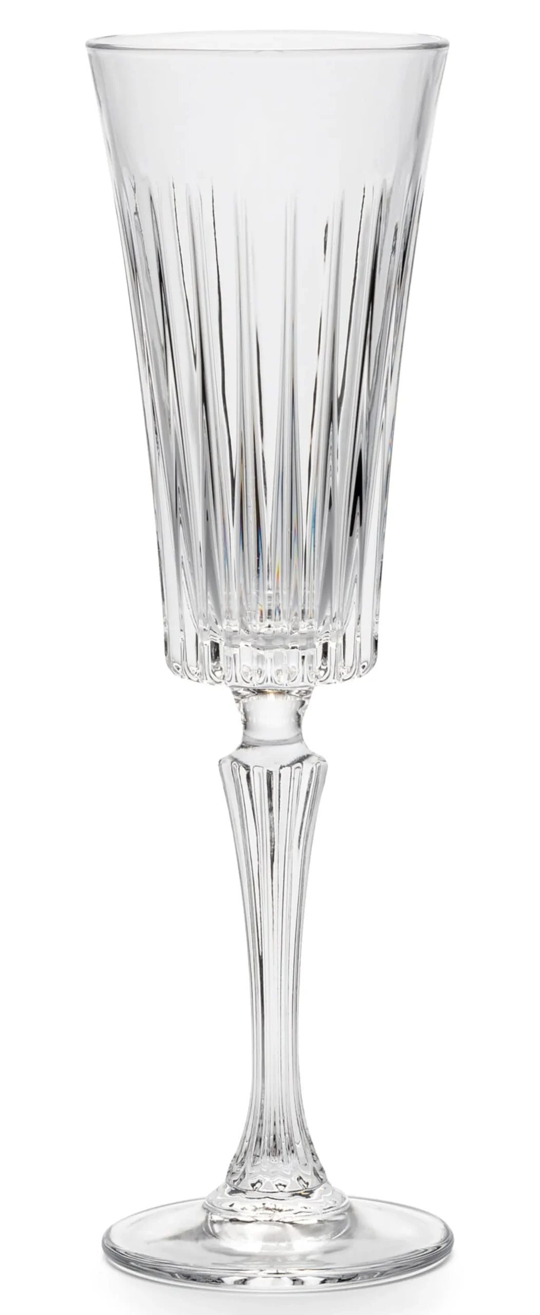 RCR Cristalleria Italiana Schaumweinkelch gerippt Outlet