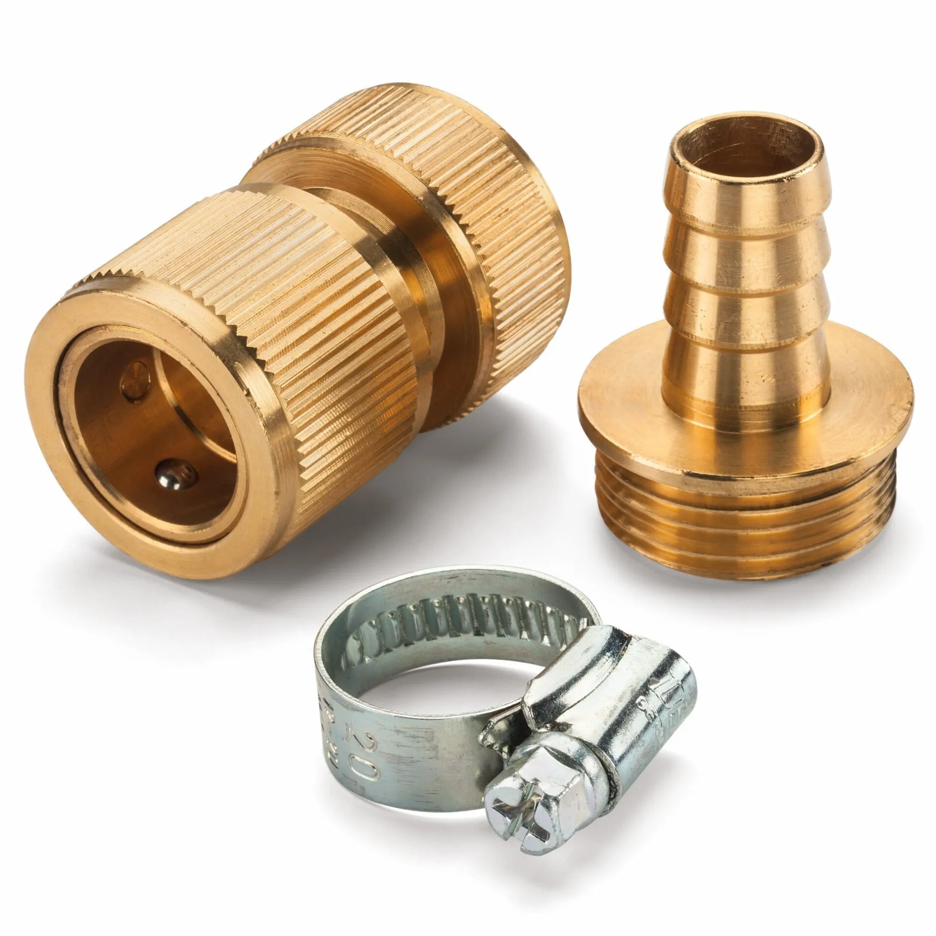 bevo Schlauchkupplung Messing Goldschlange New