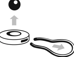 Authentics Schlüsselanhänger Orbit Schwarz Discount