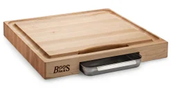 John Boos Schneidebrett mit Saftrille und Auffangschale Best