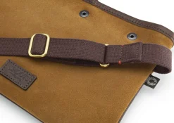 Croots Schultertasche Veloursleder, Braun Clearance