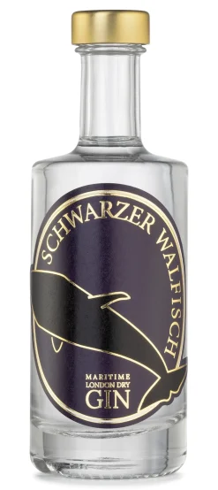 Hutmachers Maritime Spirituosen Schwarzer Walfisch Gin