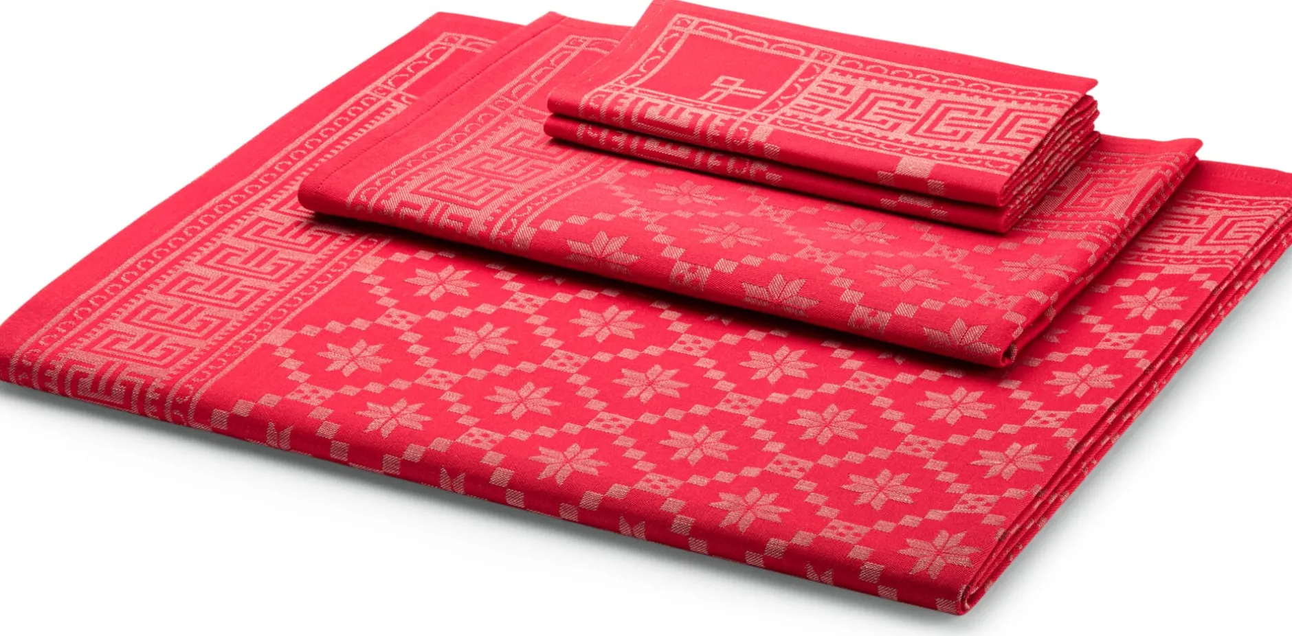 Ekelund Linneväveriet i. Horred Schwedischer Tischläufer rot 50 x 150cm Outlet