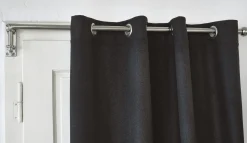 Gebrüder Mehler Schwerer Vorhang Streichgarnloden Anthrazit