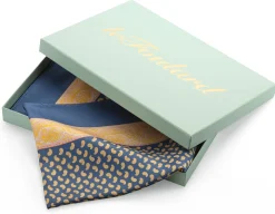 Le Foulard Seidentuch Paisley, Royalblau Discount