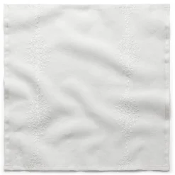 Charvet Editions Serviette Leinen Blätterränke Weiß Online