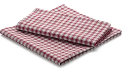 Leinenweberei Vieböck Serviette rot-weiß kariert Online