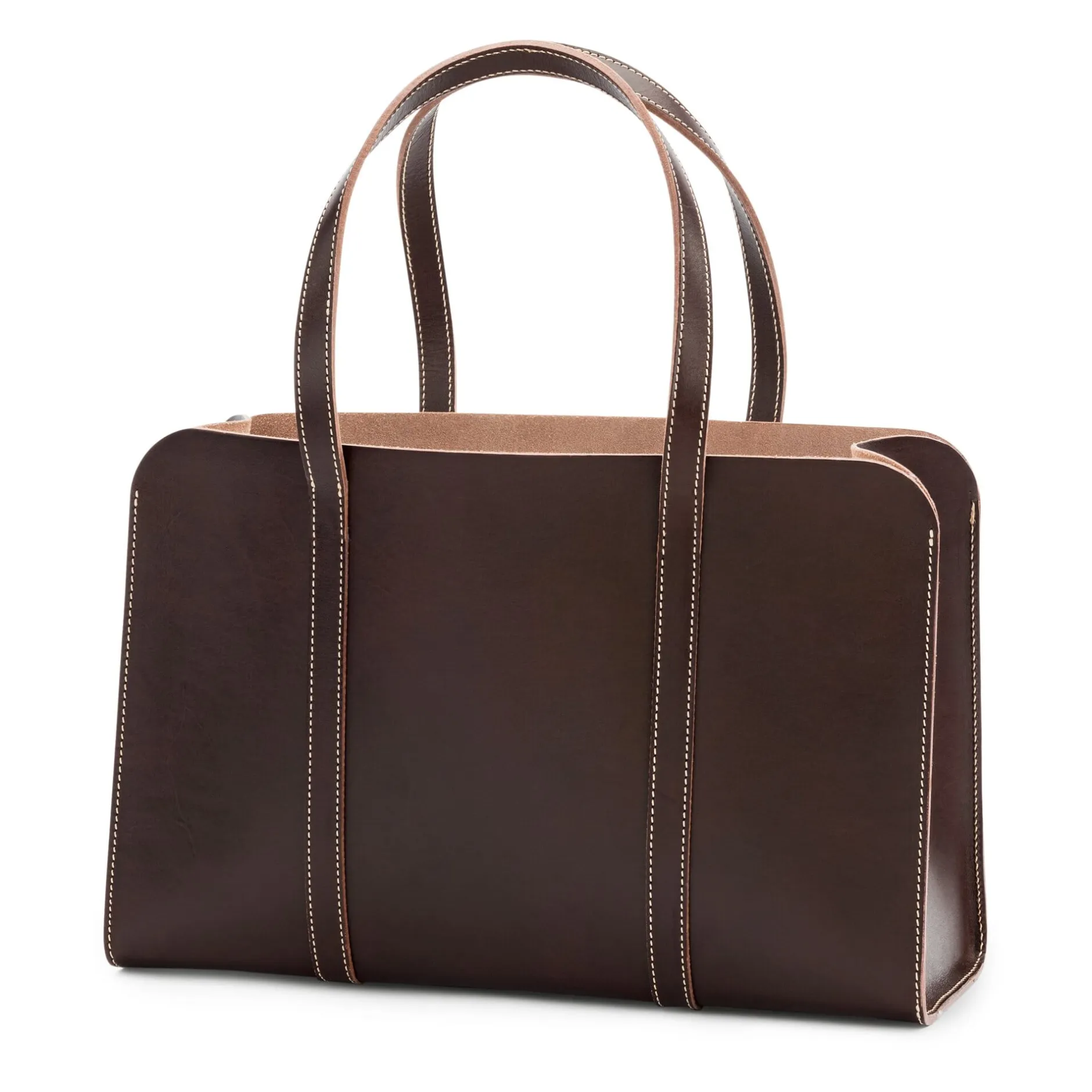 PB 0110 Shopper Rindleder Braun New