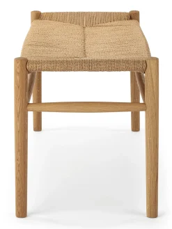 FDB Møbler Sitzbank Eiche und Papierkordel