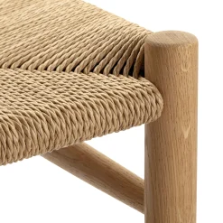 FDB Møbler Sitzbank Eiche und Papierkordel