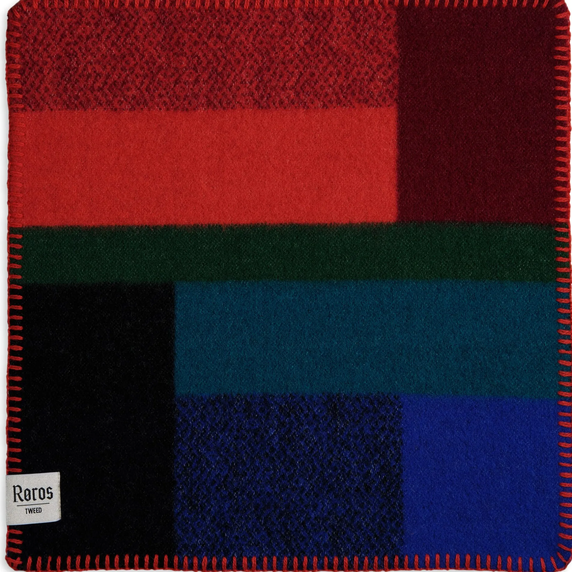 Røros Tweed Sitzdecke Bauhausstil Blau Sale