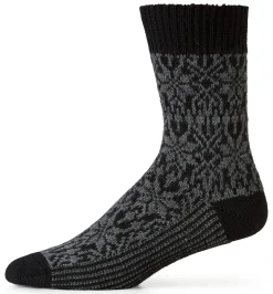 Hirsch Natur Socke Jacquard Schurwolle Anthrazit Online