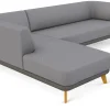 Sinn Living Sofa-Kombination Linnea Schurwolle und Leder Outlet