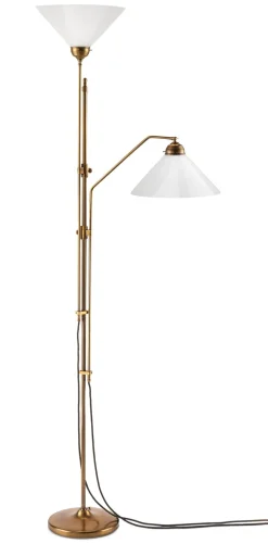 Berliner Messinglampen Standleuchte Messing zweifach Online