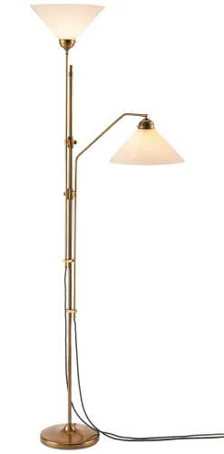 Berliner Messinglampen Standleuchte Messing zweifach Online