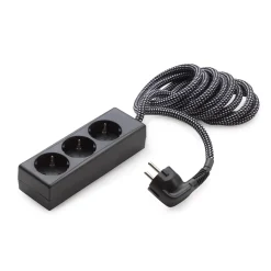 Steckdose mit Textilkabel New