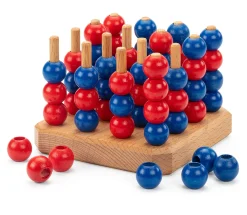 Holz Bi-Ba-Butze Kristian Finken Strategiespiel Vier gewinnt 3 D Hot