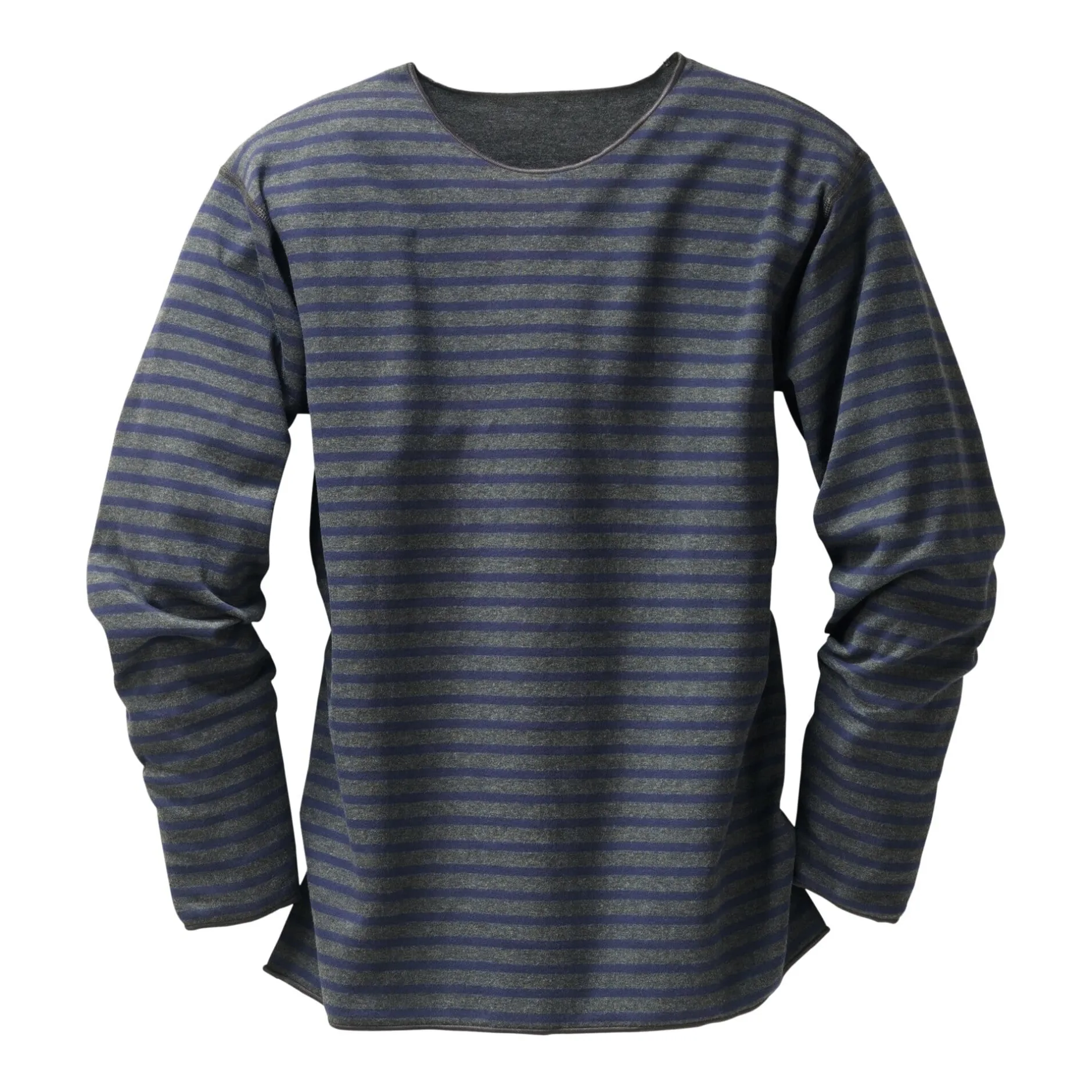 Armor lux Streifen-Shirt Anthrazit Sale