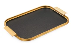 Kaymet London Tablett Aluminium Schwarz Sale