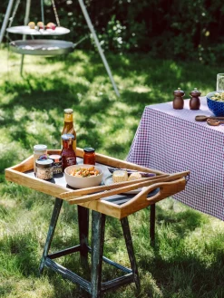 Manufactum Tablett Kirschbaumholz mit Linoleumfläche Discount