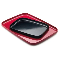 WACA-Kunststoffwarenfabrik Tablett Melaminharz Rot Discount