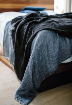 Lino Stilius Tagesdecke Leinen Doubleface