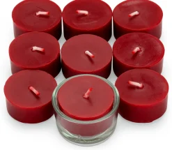 Kerzenfarm Hahn Teelichte Bienenwachs rot New